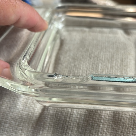 Vintage Pyrex 1 1/4 quart Snowflake Milkglass - Picture 4 of 6